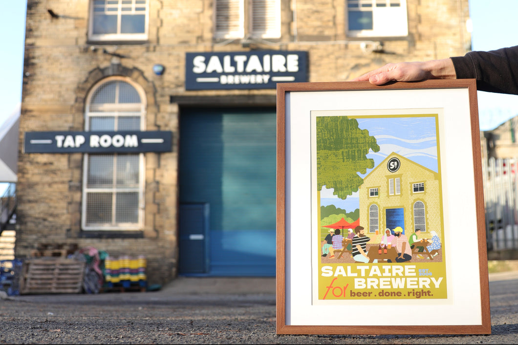 Ellie Way x Saltaire Brewery poster